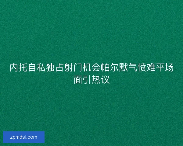 内托自私独占射门机会帕尔默气愤难平场面引热议 内托自私独占射门机会帕尔默气愤难平场面引热议